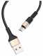 Кабель USB to Type-C Hoco X26 Xpress, 1m 2A, чорно-золотий (18344)