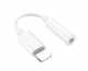 Перехідник AUX Lightning to 3.5mm Female Hoco LS34 Original Digital audio Converter білий (LS34)