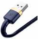 Кабель USB to Lightning Baseus Cafule B-19, 2.4А 1м, золотий (CALKLF-BV3)