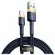 Кабель USB to Lightning Baseus Cafule B-19, 2.4А 1м, золотий (CALKLF-BV3)