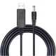 Кабель-перетворювач напруги USB to DC, 5V-12V 0,8 А, 1 А, 1m  (USBDC512)