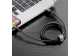 Кабель USB to Lightning Baseus Cafule, 1.5A, 2 м, чорний (CALKLF-CG1)