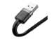 Кабель USB to Lightning Baseus Cafule, 1.5A, 2 м, чорний (CALKLF-CG1)