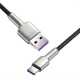 Кабель USB to Type-C Baseus Cafule Metal Data 1м.,  66W, чорний (CAKF000101)