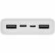 Портативна батарея Xiaomi Mi Power Bank 3 20000mAh, 18W біла  (PLM18ZM)
