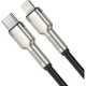 Кабель Type-C to Lightning, Baseus Cafule Metal, 20W 1m, black (CATLJK-A01)