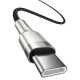КабельType-C to Type-C, Baseus Cafule Metal, 100W 5A 1m, black (CATJK-C01)