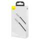 КабельType-C to Type-C, Baseus Cafule Metal, 100W 5A 1m, black (CATJK-C01)