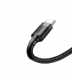 Кабель USB to Type-C 2A, Baseus Cafule, 2m, чорно-сірий (CATKLF-CG1)