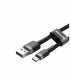 Кабель USB to Type-C 2A, Baseus Cafule, 2m, чорно-сірий (CATKLF-CG1)