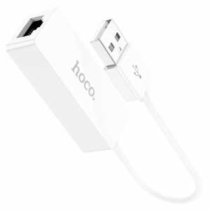 Перехідник мережевий RJ45 to USB,  Hoco UA22, білий (UA22 USB White)
