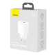 МЗП Baseus Compact Quick Charger 20W (Type-A+Type-C) (білий)