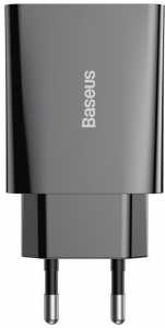 МЗП Baseus Speed Mini PD Charger 20W, Type-C, black (CCFS-SN01)