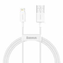 Кабель USB to Lightning Baseus Superior Series, 2.4A 1м, білий (CALYS-A02) Кабель USB to Lightning Baseus Superior Series, 2.4A 1м, білий (CALYS-A02)