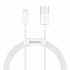 Кабель USB to Lightning Baseus Superior Series,  2.4A 1м,  білий (CALYS-A02)