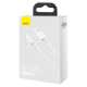 Кабель USB to Lightning Baseus Superior Series,  2.4A 1м,  білий (CALYS-A02)