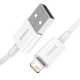 Кабель USB to Lightning Baseus Superior Series,  2.4A 1м,  білий (CALYS-A02)