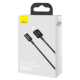 Кабель USB to Lightning Baseus Superior Series, 2.4A 1м., чорний (CALYS-A01)