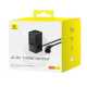 МЗП Baseus PowerCombo Tower 35W, 2 USB-A 2 USB-C 3 AC, з кабелем 1.5m, чорний (E00023606113-00)