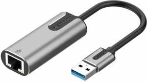 Перехідник мережевий RJ45 to USB  Vention Gigabit Ethernet Adapter 0.15м, сірий (CEWHB)