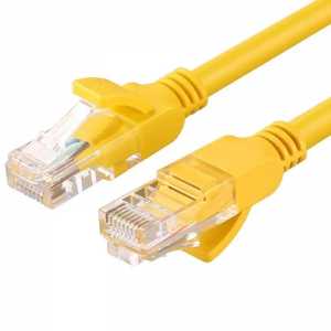 Патчкорд RJ45 2.0m 26AWG Cat 5e UTP UGREEN, жовтий (UGR-11231)