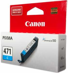 Заправка картриджа CANON CLI-471C Cyan (0401C001)