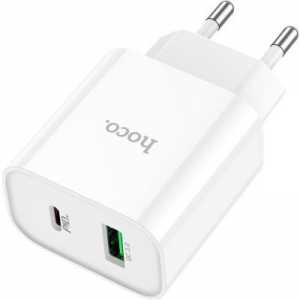 МЗП Hoco C80A Plus Rapido 20W, USB + Type-C, білий (6931474779885)