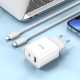 МЗП Hoco C80A Plus Rapido 20W, USB + Type-C, білий (6931474779885)