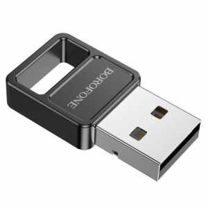 Перехідник Bluetooth to USB, BOROFONE DH8, black (6941991109652)