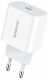 МЗП Borofone BA38A Plus Speedy PD, 20W 3A, білий (BA38AW)