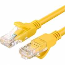 Патчкорд RJ45 5.0m Cat 5e U/UTP UGREEN, жовтий (UGR-11233)