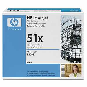Заправка картриджа HP №51X Black (Q7551X)
