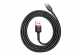 Кабель USB to Type-C  Baseus Cafule BG1, 3A 1м,  чорно-червоний (CATKLF-B91)