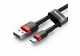 Кабель USB to Type-C  Baseus Cafule BG1, 3A 1м,  чорно-червоний (CATKLF-B91)