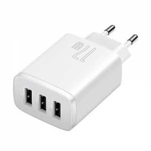 МЗП Baseus Compact 3U 17W USB-A, білий (CCXJ020102)