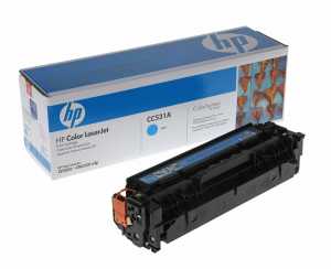 Заправка картриджа HP №304A Cyan (CC531A)+чіп