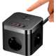 МЗП Baseus PowerCombo Cube 30W, 2 USB-A 2 USB-C 3 AC, з кабелем 1.5m, чорний (E00066400117-00)