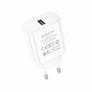 МЗП Borofone BA72A 18W, USB-A, білий (BA72AW)
