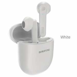 Гарнітура Bluetooth Borofone BE49 Serenity TWS wireless BT, білий (BE49W)
