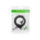 Патчкорд RJ45 1.0m Cat 6 U/UTP UGREEN, чорний (UGR-50173)