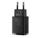 МЗП Baseus Compact Quick Charger, 20W QC+ PD, (USB+Type-C) чорний (CCXJ-B01)