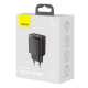 МЗП Baseus Compact Quick Charger, 20W QC+ PD, (USB+Type-C) чорний (CCXJ-B01)