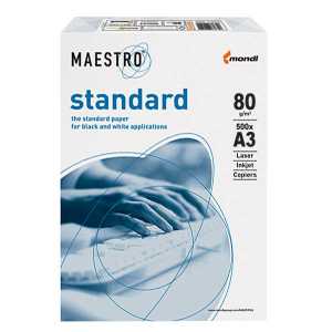 Папiр A3 MAESTRO Standart, 80г/м2, 500л.